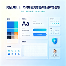 黄冈建站-网站UI设计：如何用视觉语言传递品牌信任感