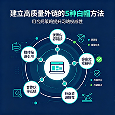 黄冈建站-建立高质量外链的5种白帽方法